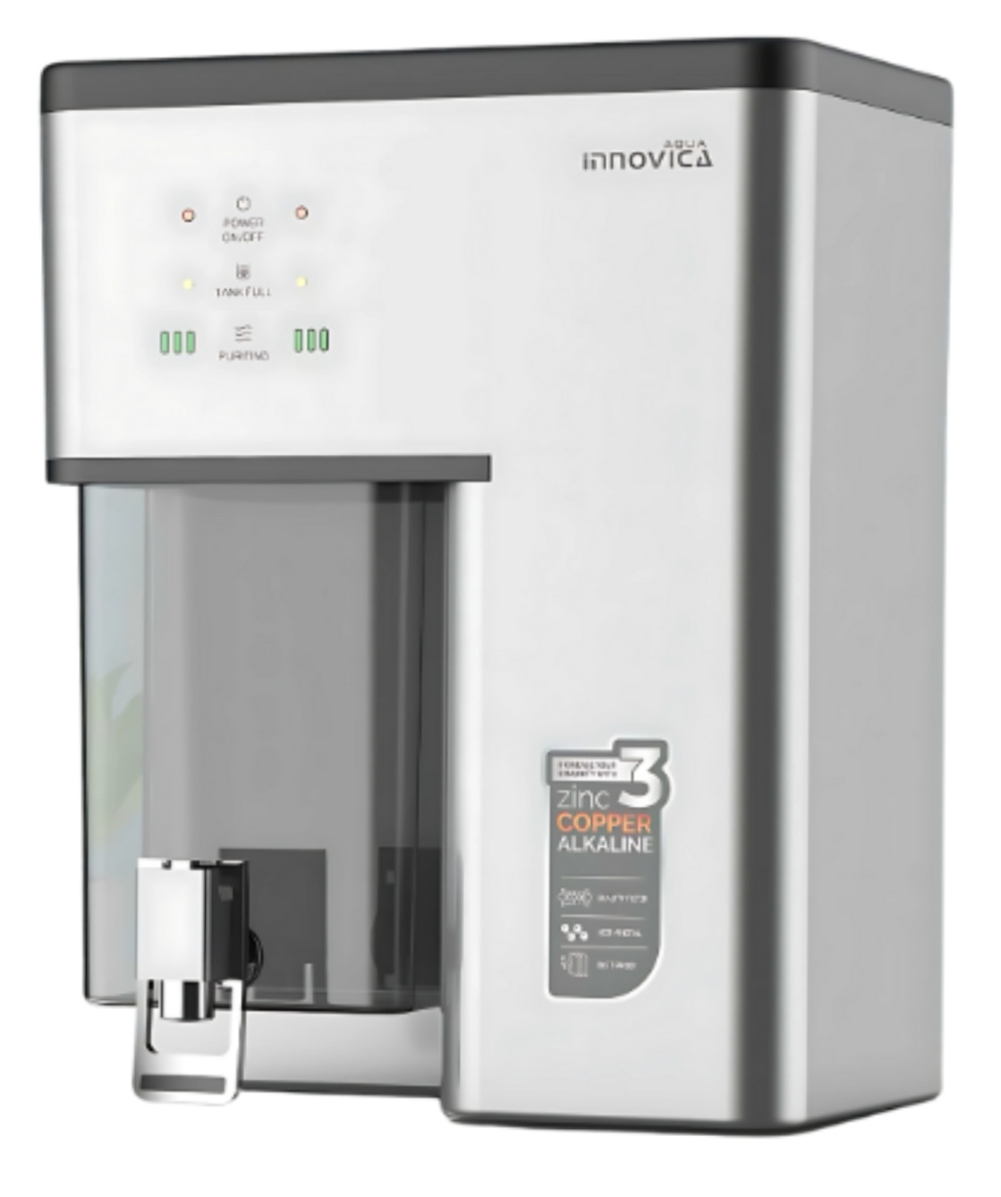 Nile Innovica 12 L Ro + UV + UF + Copper + Alkaline + Minerals Water Purifier .
