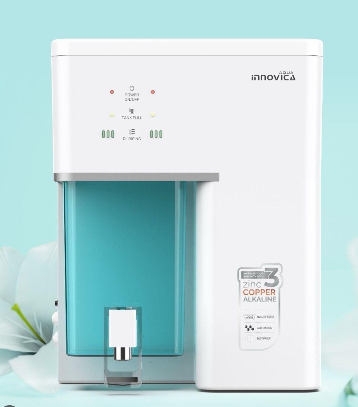 Nile Innovica 12 L Ro + UV + UF + Copper + Alkaline + Minerals Water Purifiers .